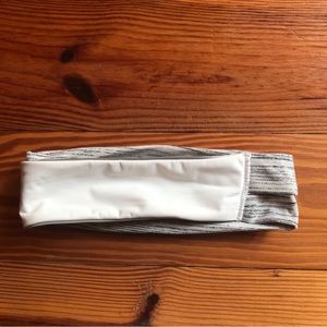 Lululemon Athletica White Gray Headband, EUC, 10”
